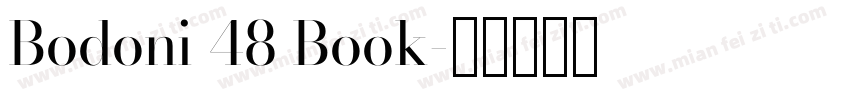 Bodoni 48 Book字体转换